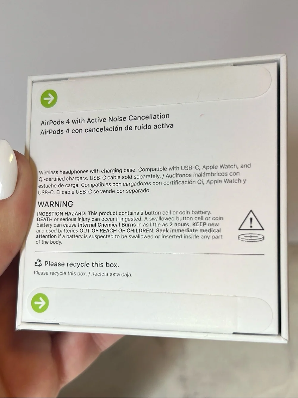 Apple AirPods 4 with Active Noise Cancellation White with 😬 engraved - Sealed!